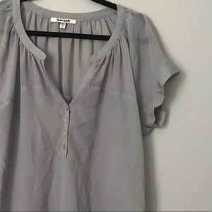 Daniel Rainn | Sheer Gray dress top M